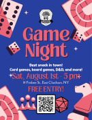 Game Night Aug 1