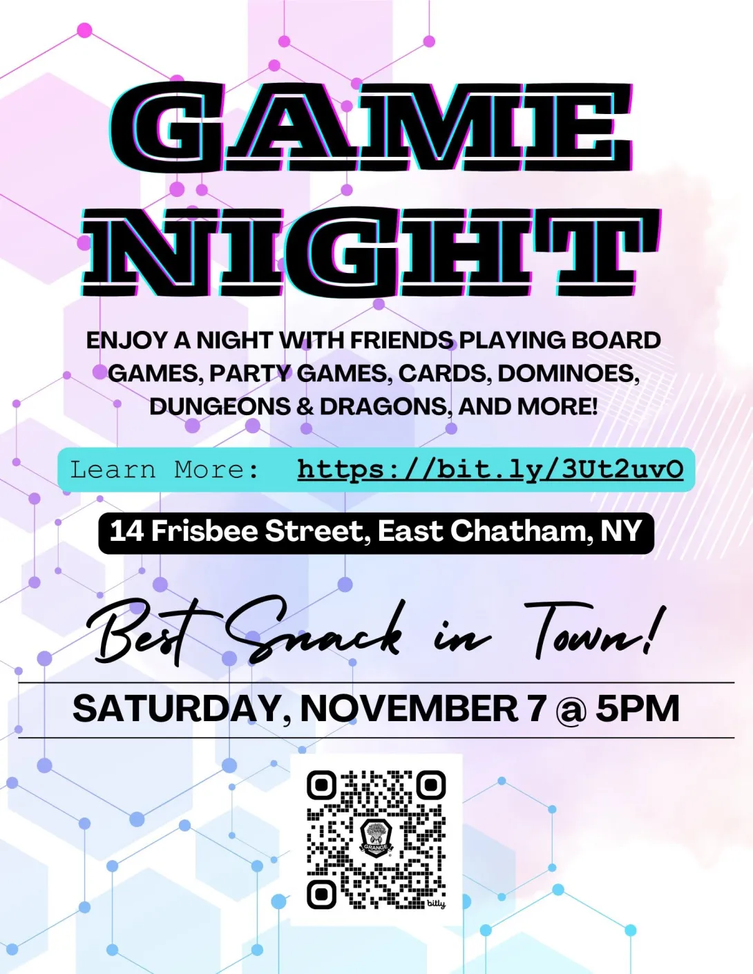 Fall Game Night Flyer