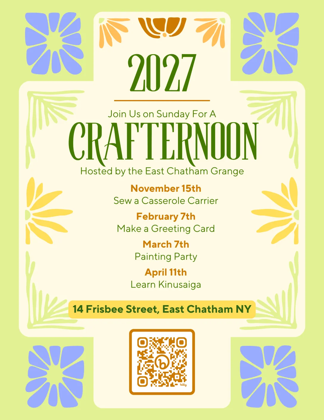 Crafternoon Flyer